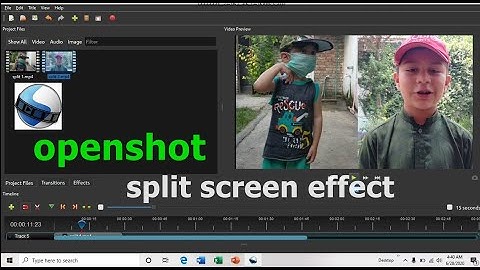 openshot split screen effect/how to make split screen in openshot//