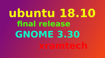 Ubuntu 18.10 final release with GNOME 3.30