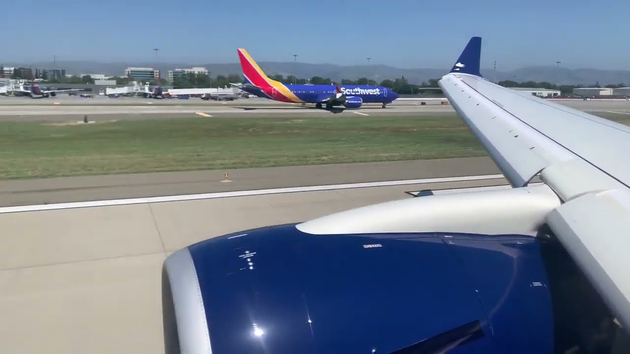 Delta A220-300 SJC Takeoff