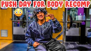 Losing Fat & Building Muscle... Again  (Push Day Vlog)