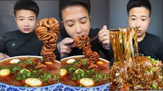 Mukbang Eating | Asmr Mukbang | Chinese food Flower intestines, hot sour noodles, Elbow stewed, pork