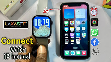 How to Setup And Connect Laxasfit Smartwatch to iPhone!