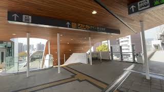 JR新白島駅の1番ホームからアストラムラインに乗り換える方法