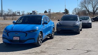 Tesla Model 3 Road Trip To Nebraska To Collect New Mustang Mach-E