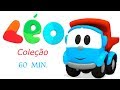 Léo o caminhão curioso. Compilação de 1 hora