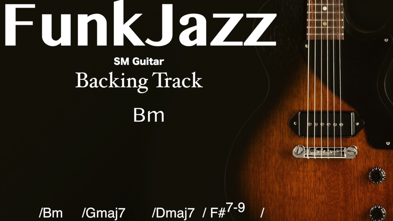 Groove jazz Guitar Backing Track in Bm With Chords And Short Full Track