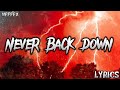 Neffex  never back down lyrics