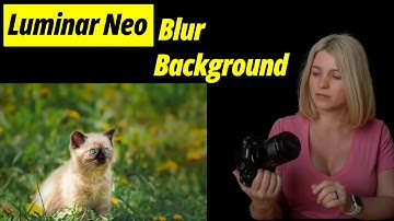 Luminar Neo. Blur background