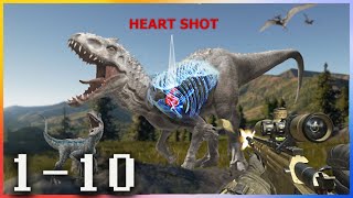 Dino Hunter - Wild Jurassic Hunting Expedition - Gameplay Walkthrough - Levels 1-10 screenshot 4