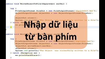 Lập trình Java - Nhập dữ liệu từ bàn phím - Input data from keyboard