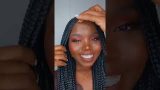 Easy knotless braids tutorial - check full video on my channel 😍