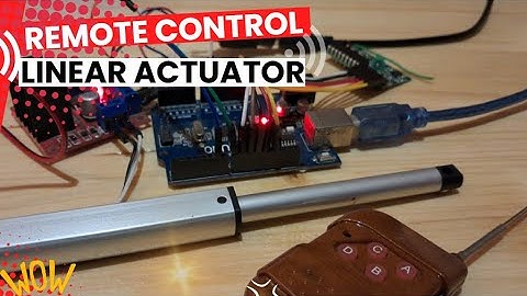 Remote Control a Linear Actuator With Visuino & Arduino