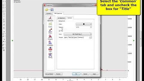 Removing the title in Mnova.wmv