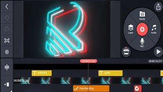 How to Make Neon Logo Reveal Animation intro in Kinemaster