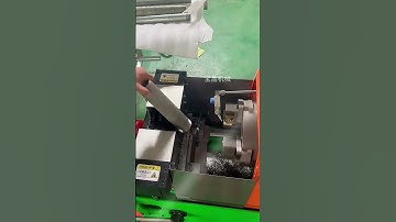 Intelligent pipe threading machine,Automatic identification of pipe diameter. #Firefighting #pipes