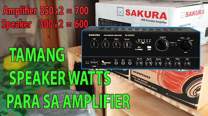 Tamang Watts na Speaker para sa Amplifier | Amplifier/Speaker Matching