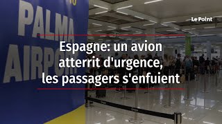 Espagne: un avion atterrit d'urgence, les passagers s'enfuient