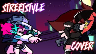 FNF STREETSTYLE, But it's Skarlet Bunny Vs. Tactie! (FNF Graffiti Groovin' - Tactie Cover)