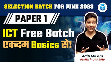 UGC NET 2023 Paper1 || Information & Communication Technology to Score 80+ Marks || ICT by Aditi Mam