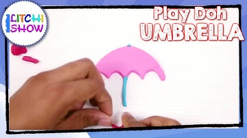 Clay Modeling Umbrella |Easy Clay Modeling for Children|Simple Play dough(Doh) Making Videos