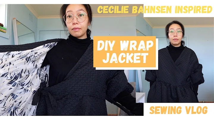 SEWING VLOG #4 - DIY fully lined wrap jacket. Ceci...