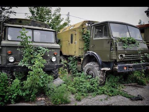 Стоянка списанных автомобилей