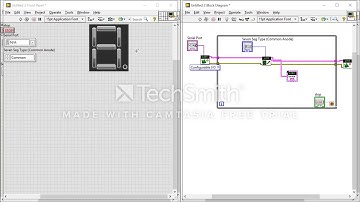 7-segment with Arduino using Labview