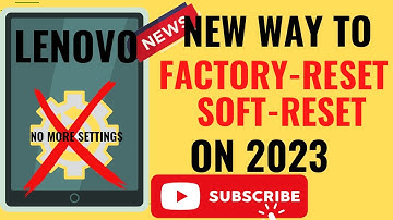 Fast factory reset lenovo tablet m8 3rd gen without the menu or without going to Settings, soft