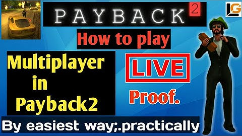 How To play multi-player in payback 2 //payback2 // @LogicalGalaxy