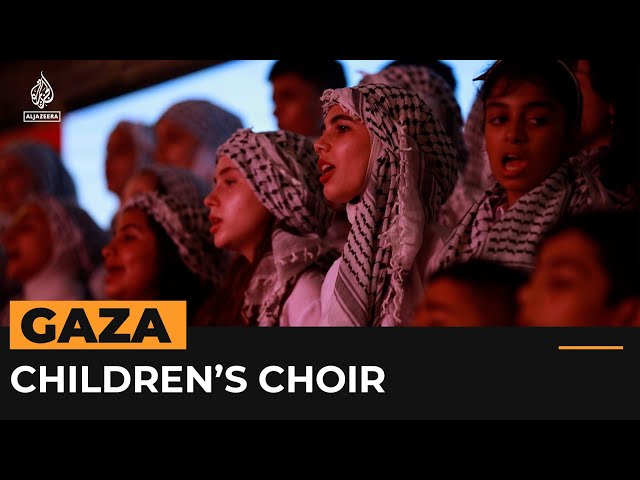 Choir brings music and hope to children in Gaza | Al Jazeera Newsfeed class=