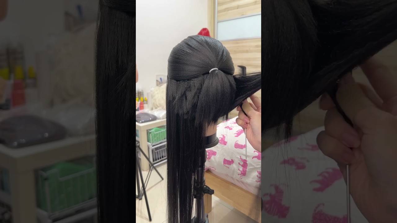 styling kocho shinobu’s wig as natural as possible! #cosplay#wigs #demonslayer #kimetsunoyaiba #鬼滅の刃