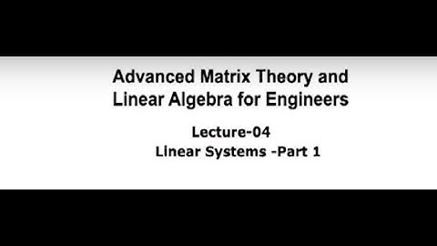 Linear Systems Part 1 #swayamprabha #CH38SP