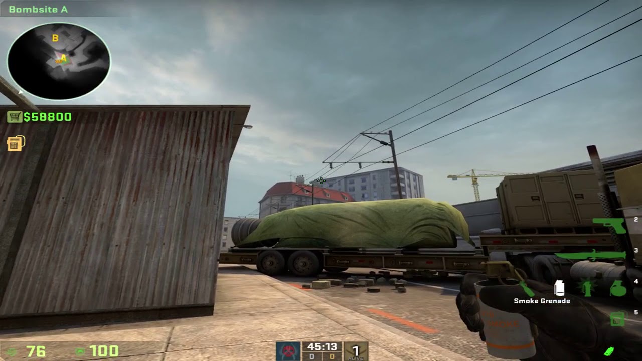 CS:GO Overpass Smoke From CT For Monster (64-tick) - YouTube