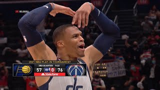 Russell Westbrook’s energy is unmatched on the court 🔥 Wizards vs Pacers