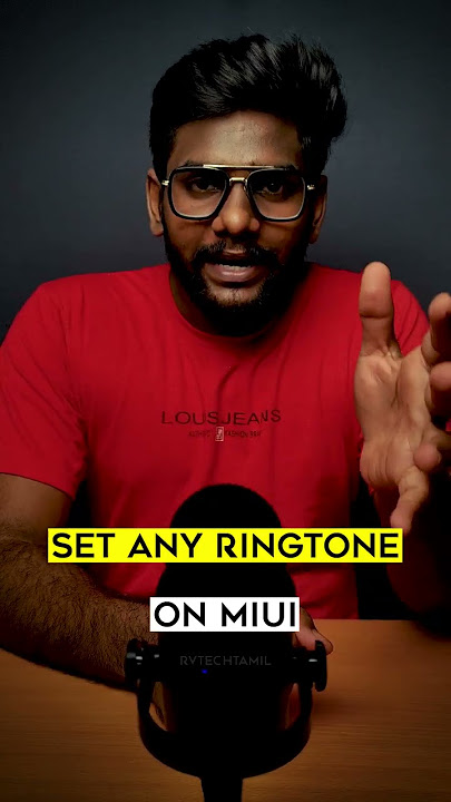 How to Set Custom Ringtone on MIUI | Themes App Opening Issue😤 Solved✌️| #rvtechtamilshorts #shorts