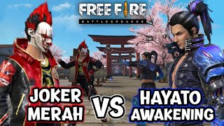 FILM PENDEK FREE FIRE!! JOKER MERAH VS HAYATO AWAKENING !! PEPERANGAN TERDAHSYAT DI SEJARAH HAYATO !