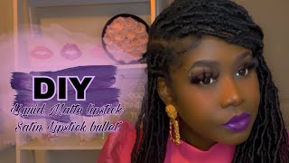 Johannesburg magenta-purple | DIY matte liquid lipstick | DIY lipstick bullet | Dossier Collab