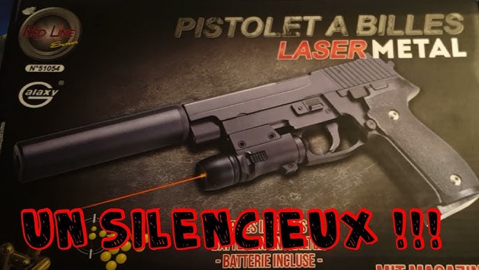 Unboxing #1: pistolet airsoft (a billes) 2 euros carrefour (test