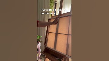 Is your canvas loose? Here’s a quick and easy fix every artist should know!#artist#shorts #painting