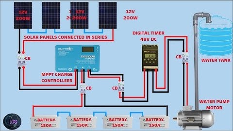 solar water pump on/off using digital timer wiring diagram
