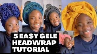 5 EASY & QUICK HEADWRAP TUTORIAL Beginners friendly 🔥