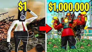 $1 To $1,000,000 TITAN SPEAKERMAN! (Roblox)