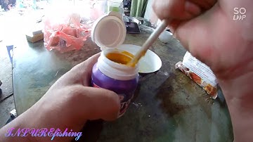 Hướng dẫn trộn mồi trứng bột câu cá mương