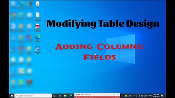 OpenOffice Base | Modifying Table Design | Adding Columns/Fields