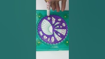 A Serpent’s Path Drawn Through Circles: Relaxing ASMR Art #relaxing #art #asmr #spirograph #shorts