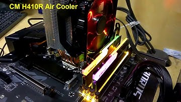 Installing Hyper H410R CM Air Cooler with Gigabyte Z390 Aorus Elite MOBO Tridenz RGB Ram