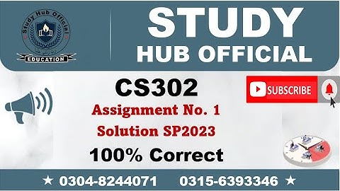 CS302 Assignment 1 Solution Spring 2023, CS302 Assignment 1 solution 2023, CS302 assig 1 solution
