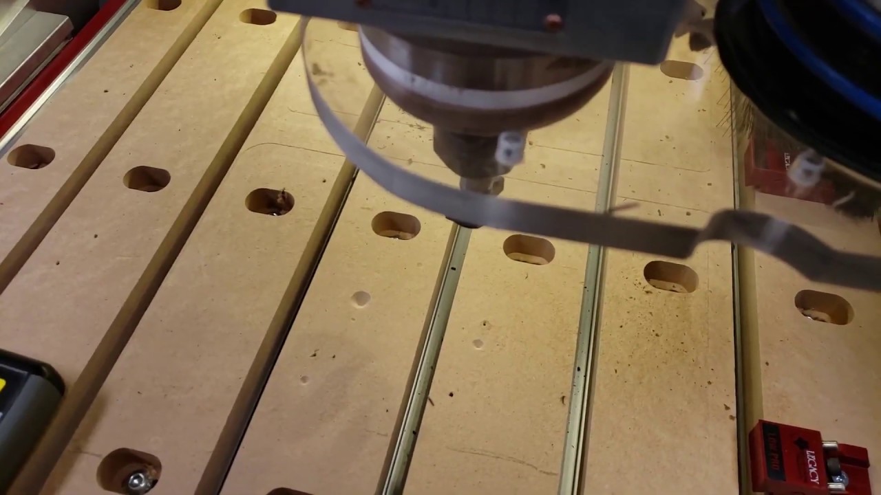 Laser Crosshair on CNC - YouTube