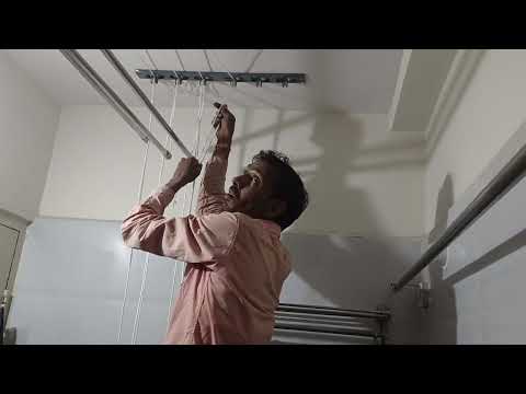 Video: Ceiling clothes dryer: pag-install at pag-install