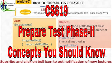 Test Phase 2 | Concepts you must understand | VU project | CS619